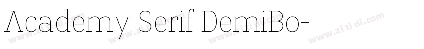 Academy Serif DemiBo字体转换